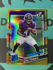 2023 Zay Flowers /25 Panini Donruss Gold Press Proof Die Cut #307 SSP Rookie