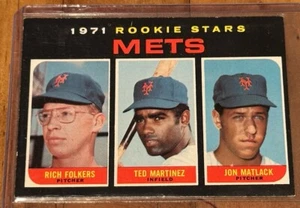 1971 Topps NY Mets Rookie Stars #648 Rich Folkers Martinez John Matlack RC 🔥 - Picture 1 of 13