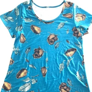 NWT LuLaRoe Women's Classic Tee Size Medium Floral Print - Picture 1 of 5