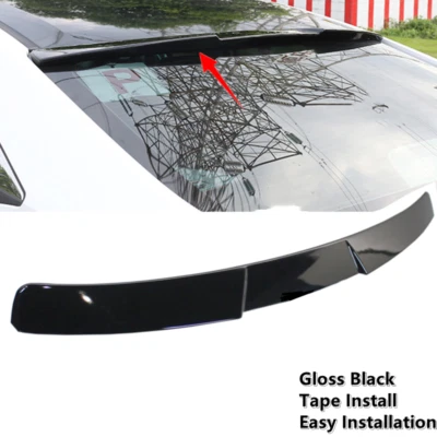 Fit For 2008-2016 AUDI A4 S4 B8 Rear Window Roof Spoiler Wing Gloss Black Foto 1 de 4