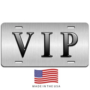 VIP aluminum license plate car truck SUV tag - Foto 1 di 1