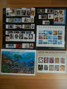 US 2004 YEAR SET COMMEMORATIVE POSTAGE STAMP 3 SHEETS - 70+ STAMPS MNH (LOT M) - Picture 1 of 5