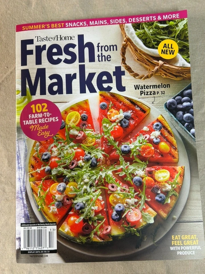 Fresh From The Market: Taste of Home Magazine 2025 ~ 102 Farm-to-Table Recipes - Image 1 of 1