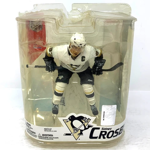 Mcfarlane NHL Sidney Crosby Pittsburgh Penguins White Jersey Series 16 Figure Cover