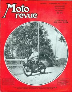 MOTO REVUE . N° 1051 . 22 septembre 1951 . Essai 200 DKW .