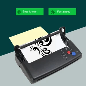 Máquina impresora copiadora transferencia tatuaje plantilla térmica papel A4 - Imagen 1 de 12