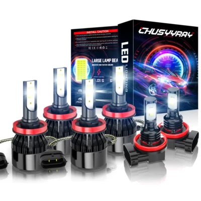 Комбинированный комплект из 6 светодиодных противотуманных фар для Chevy Captiva Sport 2012 2013 2014 годов выпуска - Изображение 1 из 4