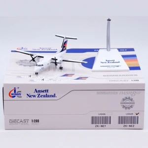 1:200 JC Wings Diecast Aircraft Ansett New Zealand Bombardier Dash8-Q100 ZK-NEZ - Picture 1 of 14