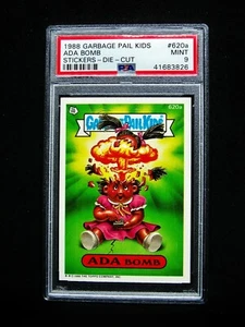 GARBAGE PAIL KIDS, 1988 15th Series, #620a ADA Bomb - DIE-CUT, OS15 - PSA 9 MINT - Picture 1 of 2