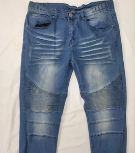 Versace Blue Denim Jean Joggers Size 36 X 32 Premium Quality Never Worn Medium - Picture 1 of 7