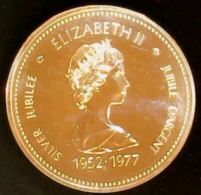 Canada 1 Silver Dollar Commemorative Silver Jubilee of Elizabeth II KM# 118 - Image 1 of 2