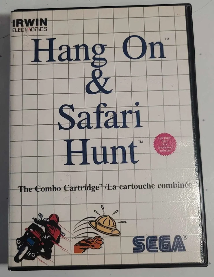 Hang-On / Safari Hunt (Sega Master)No Manual, Untested - Image 1 of 4