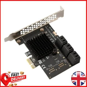 PCI Express 1X to SATA3.0 6 Port Riser PCI-E X1/X4/X8/X16 PCI-E Expansion Card - Photo 1/8