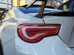 VALENTI Clear Red LED Tail lights for Toyota 86 GTS Subaru BRZ ZN6 Dynamic light - Picture 1 of 15