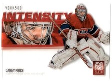 2012-13 Panini Rookie Anthology Elite Intensity Carey Price /500 #I-23 Montreal