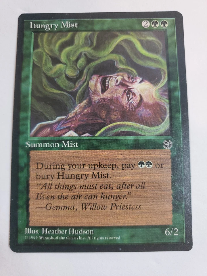 MTG Magic The Gathering Card hungry MistSummon Green Homelands 1995 - Image 1 of 2