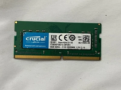 CRUCIAL 8 GB DDR4 LAPTOP RAM PC4-2133 1Rx8 CT8G4SFS8213.C8FBD1, SKU 20866 - Image 1 of 2