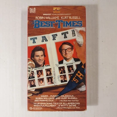 The Best of Times VHS Tape 1986 Kurt Russell & Robin Williams Film - Image 1 of 4