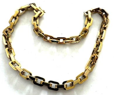Collar de eslabones pesados tono dorado EDDIE BORGO Foto 1 de 2