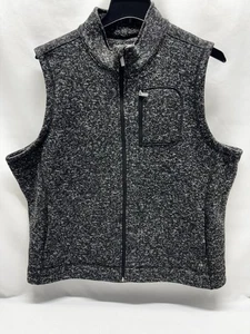 Calvin Klein schwarz meliert durchgehender Reißverschluss Weste mit Brust & Seitentaschen Größe 2X - Bild 1 von 6