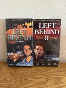Left Behind The Movie & Left Behind II Tribulation Force VHS Set of 2 Vintage - Picture 1 of 2