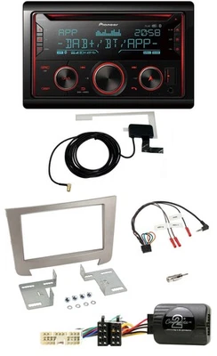 Pioneer 2DIN Lenkrad DAB USB CD Bluetooth Autoradio für SSangYong Rexton Telefon - Bild 1 von 4