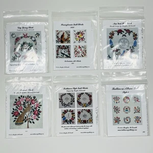 Lot of 6 Baltimore Applique Society Quilt Top Patterns Pennsylvania NY Spring - Picture 1 of 8