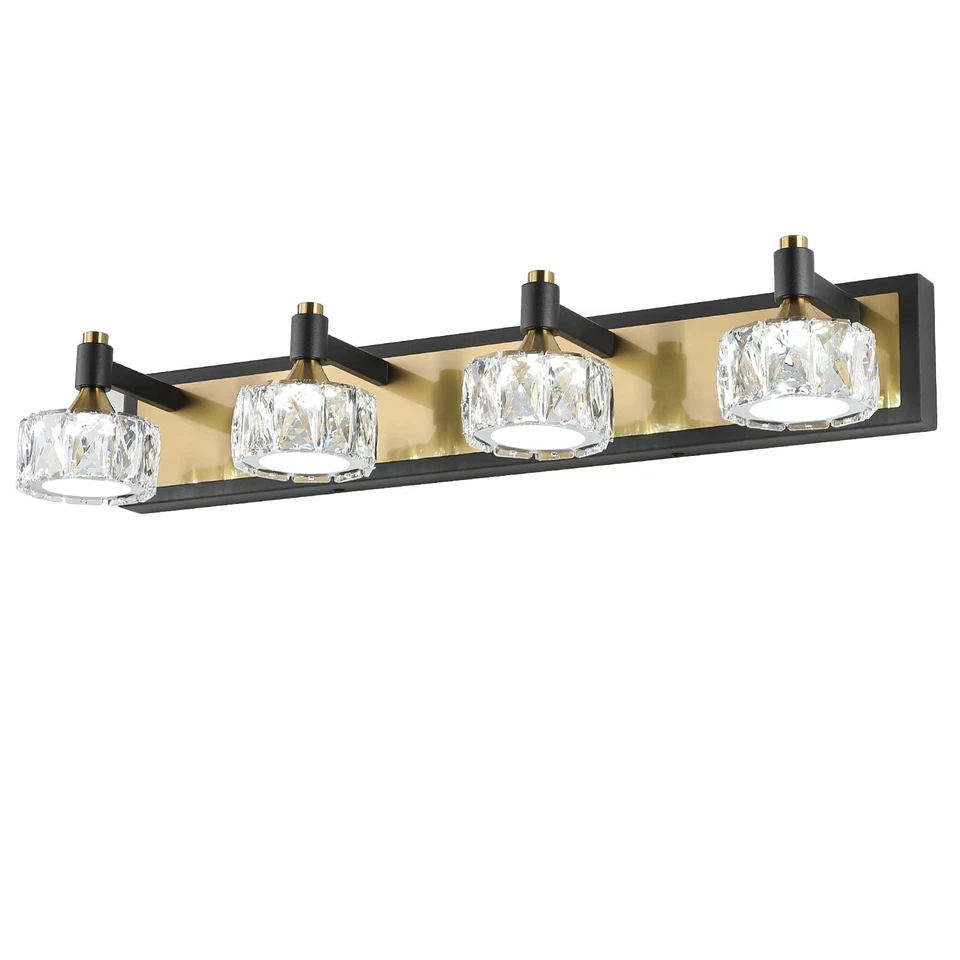 4 светильника для туалетного столика, регулируемая яркость кристалл современный светильник для ванной... - Изображение 1 из 4