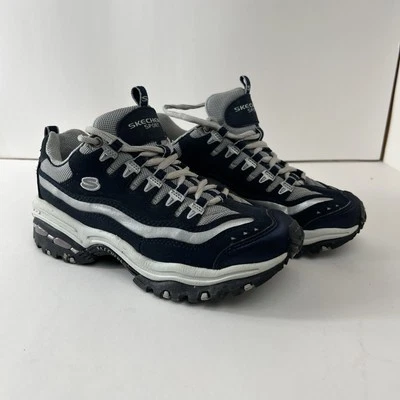 Vintage SKECHERS SPORT BLUE/GRAY/WHITE E-2 ENERGY  WOMENS TRAINERS SHOES US 8 - Image 1 of 4