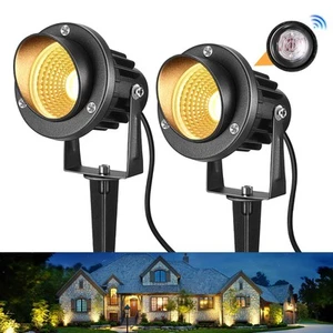 Spot Lights - 8W Dusk to Dawn Outdoor Spotlights for Yard, Electric Low Volta... - Picture 1 of 8