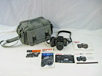 Pentax Camera with Case & Manuals - Image 1 of 4