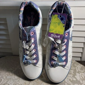 SHOES Disney Stitch Sneakers Womens Size 11 NEW GROUND UP Purple Pink Blue White - Picture 1 of 11