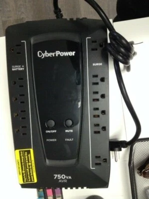 CyberPower AVRG750U AVR Series 750VA/450W 12 outlet NO BATTERY INCLUDED - Image 1 of 3