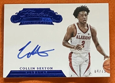2018 Collin Sexton Panini Flawless Collegiate Blue RC AUTO #d/15! - Image 1 of 4