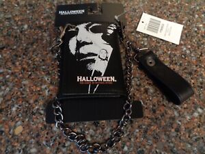 Halloween Michael Myers Trifold Wallet Detachable Chain Trick or Treat Brand New