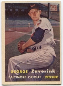 1957 Topps #11 George Zuverink Baltimore Orioles - Picture 1 of 2