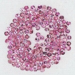 Wholesale Lot 1.5mm to 3mm Round Natural Pink Tourmaline Loose Calibrated Gems