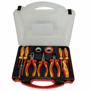 Quality 11PC Electricians Screwdriver Set Tool Electrical Fully Insulated & Case - Picture 1 of 5