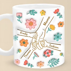 Taza impresa efecto inflado en 3D Silent Sacrifices reflejan amor infinito regalo mamá - Imagen 1 de 4
