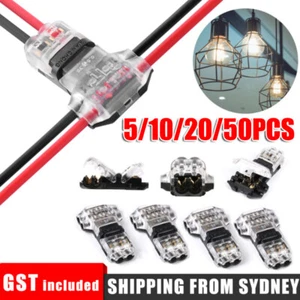 5-50PCS 12V Wire Cable Snap In Connector Terminal Connections Joiners Auto Plug - Picture 1 of 10