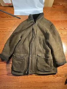 Sienna Studio genuine shearling sheepskin Jacket Brown Size L - Picture 1 of 13