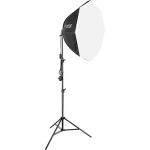 Andoer Softbox Lighting Kit, 28"/70cm Octagonal Softbox, 2.1m Adjustable Metal T - Picture 1 of 15