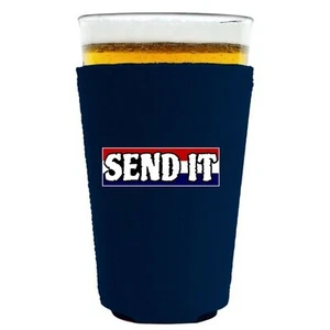 Send It Pint Glass Coolie; Neoprene, Collapsible - Picture 1 of 18