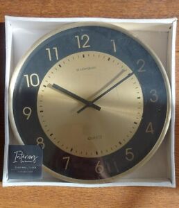Interiors By Premier Elko Wall Clock with Gold Effect Finish