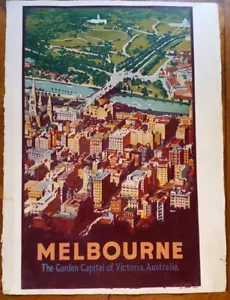 ORIGINAL VINTAGE RAILWAY TRAVEL POSTERS 1920-1930 HAND PAINTED BY FAY PLAMKA - Foto 1 di 1