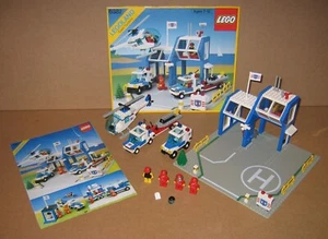 6387 LEGO Coastal Rescue Base 100 % vollständig mit Box Cover & Anleitung EX COND 1989 - Bild 1 von 24