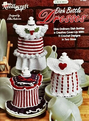 New The Needlecraft Shop 971004 Crochet Patterns Dish Bottle Dresses Yarn Books - Image 1 of 2