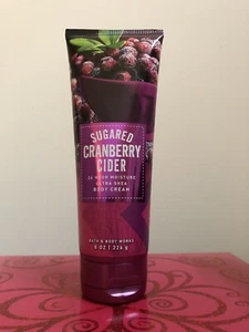 Bath & Body Works SUGARED CRANBERRY CIDER Body Cream 8 oz RARE Retired - Picture 1 of 2