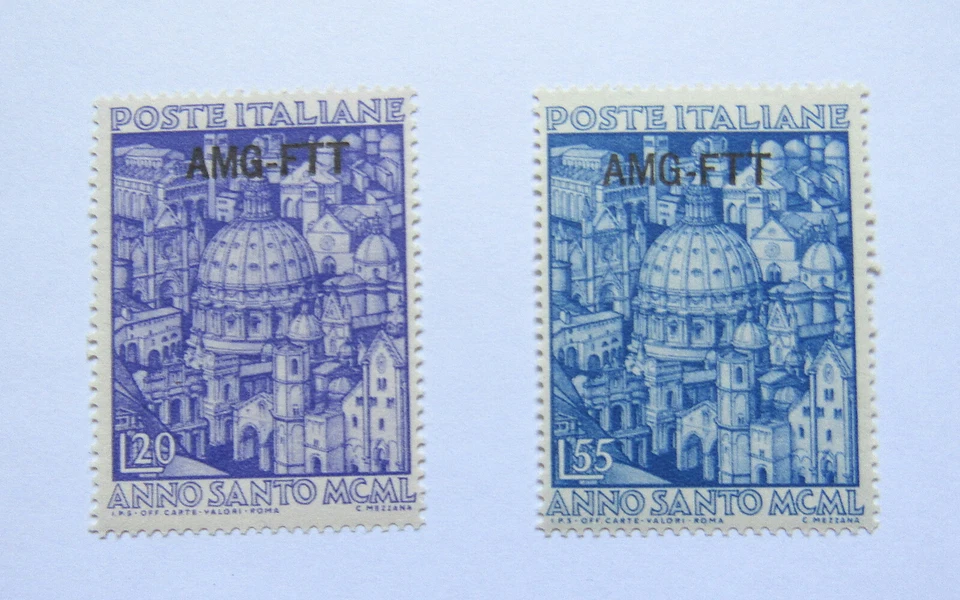 MNH VF Stamps Italy  AMG F.T.T.  Scott#'s 74-75  MINT never hinged VERY FINE! - Image 1 of 1