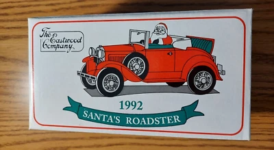 Banco de monedas Eastwood Company 1992 Santa's Roadster 1/25 fundido a presión con llave Foto 1 de 4